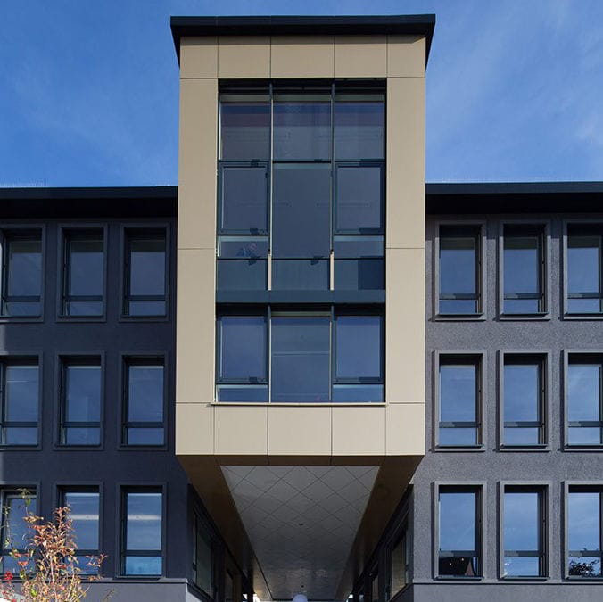 second oeuvre. façade en alucombone